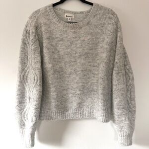 &Merci Women’s Light Grey Chunky Sweater - Small
